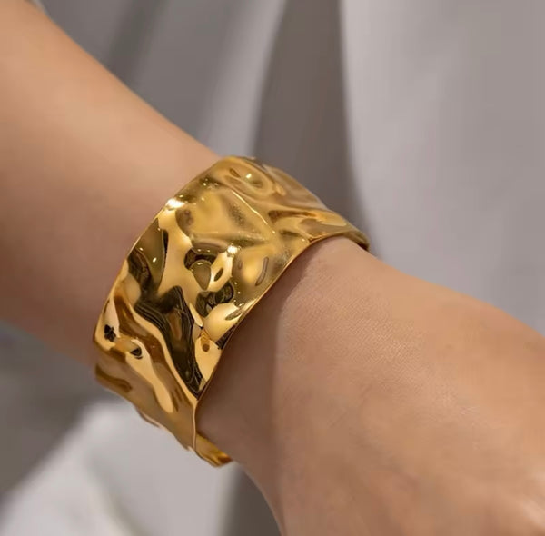 Wave Bangle Bracelet