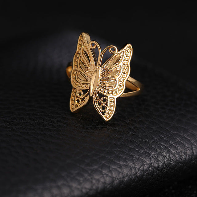 Big Flower Design Gold Rings... - Iram's World of Jewellery | Facebook
